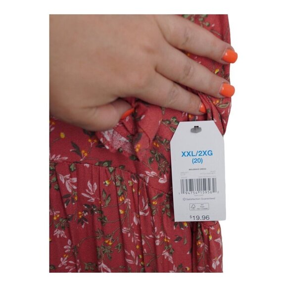 NWT Time And Tru Womens Floral Dress Size XXL - Picture 9 of 10